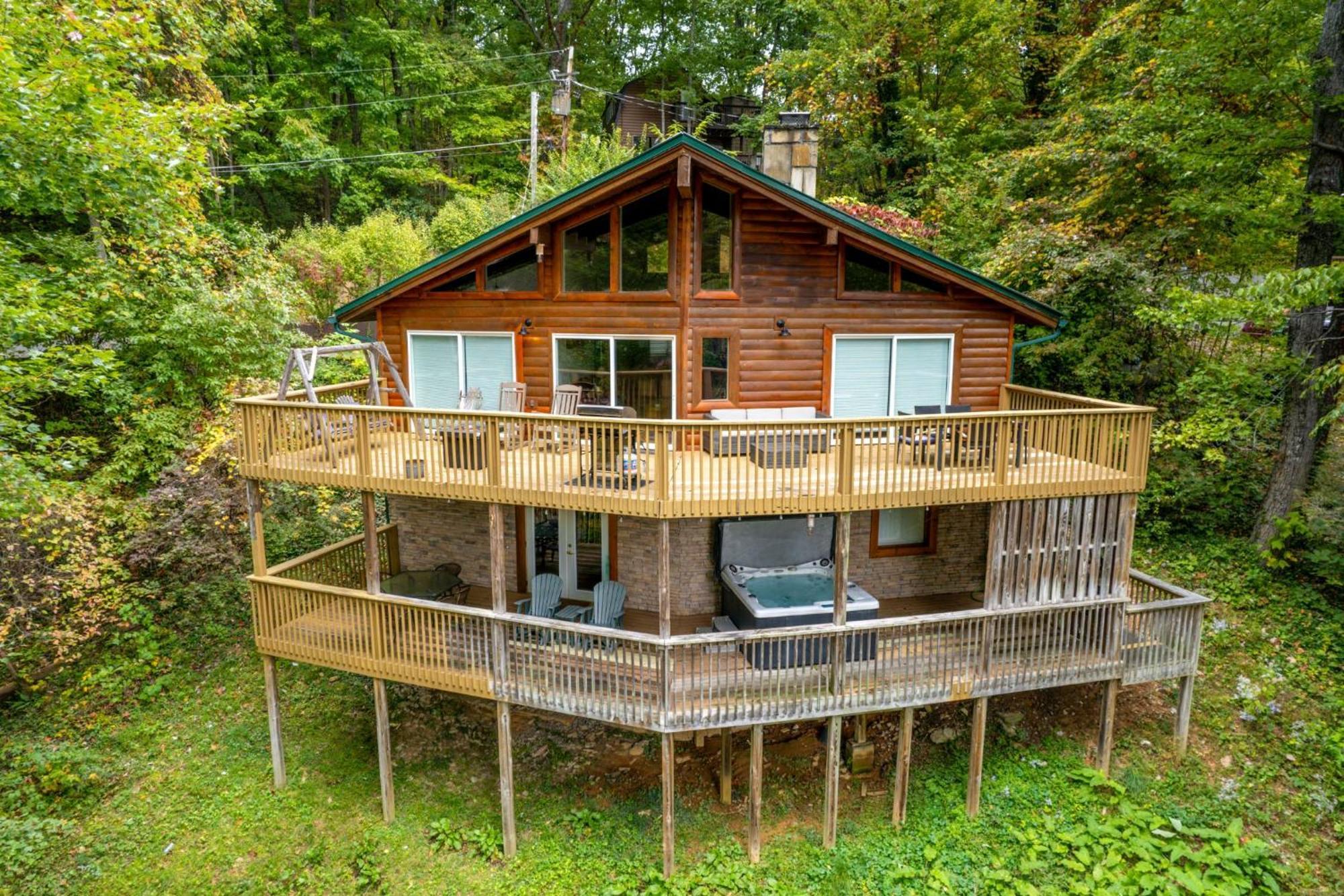 Grand Ole Chalet - Mt Viewsfireplacefirepitarcade Гатлинбург Экстерьер фото